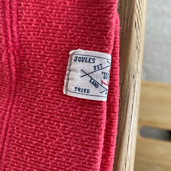 women’s coral Sweater with Drawstring Collar size 10 - Picture 8 of 8